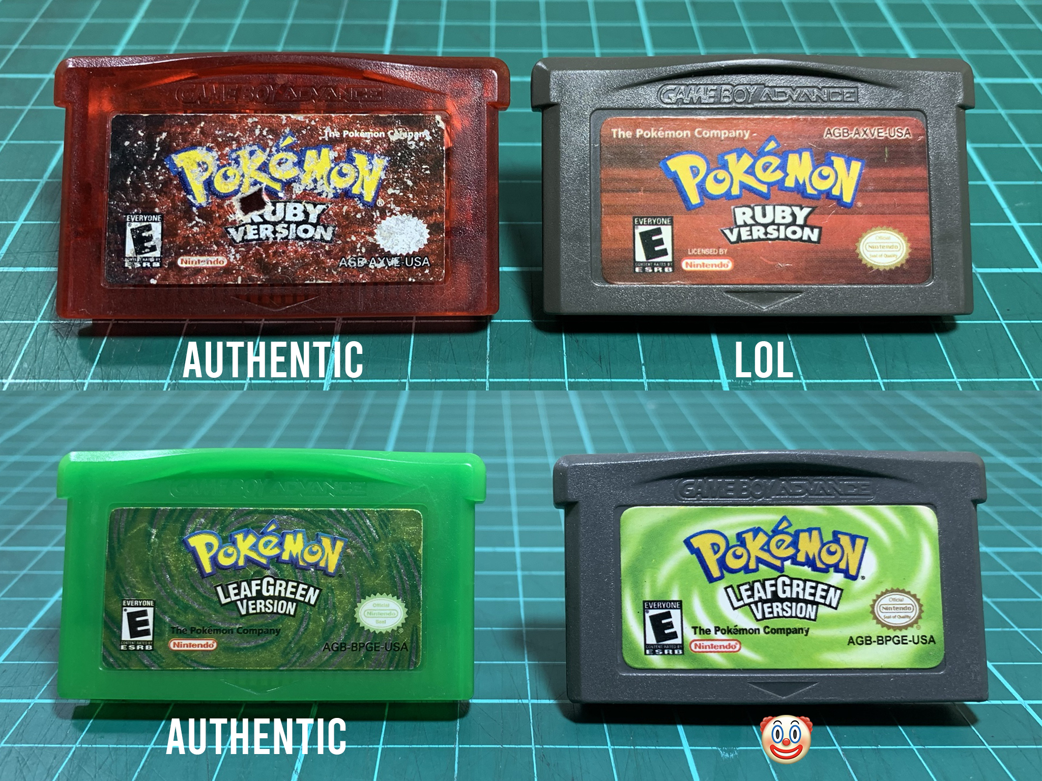 How to Spot Fake Pokemon Games, Nintendo Game Boy Advance Games